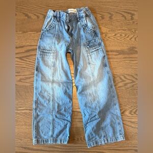 Abercrombie Kids Blue Ultra Wide Leg Jeans
